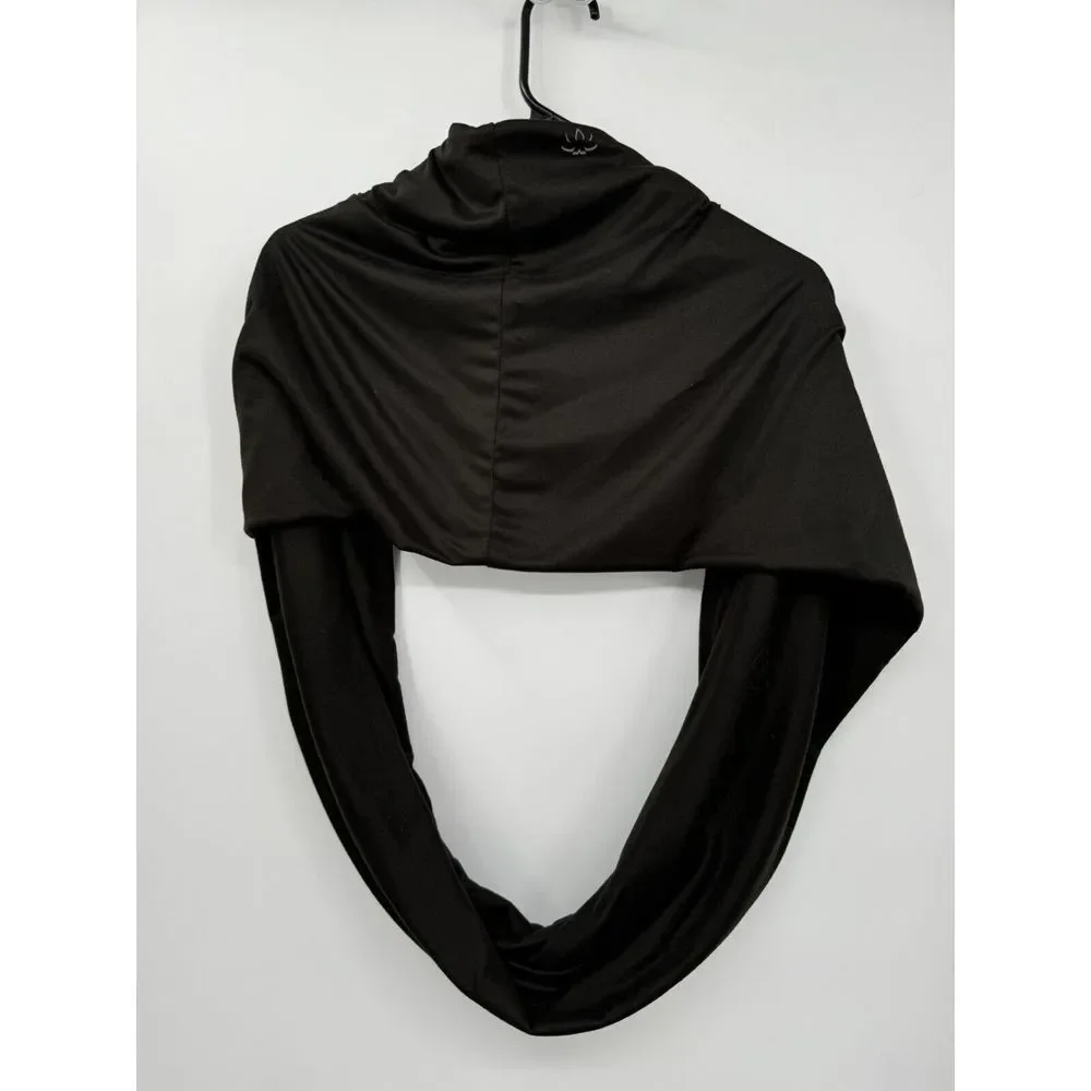 Beyond Yoga OS Infinity Scarf Womens Black Hidden Zipper Pocket‎ Performance